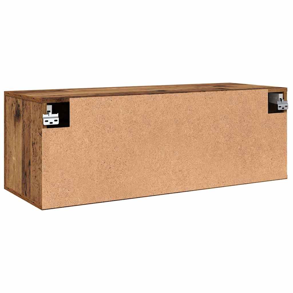 Vegghengt skap Gammelt tre 100 x 36,5 x 35 cm Konstruert tre