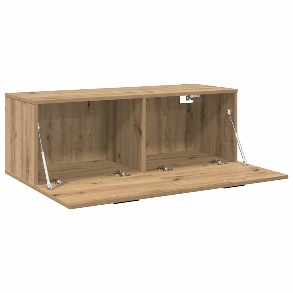 Vegghengt skap 100 x 36,5 x 35 cm Konstruert tre Artisan Eik