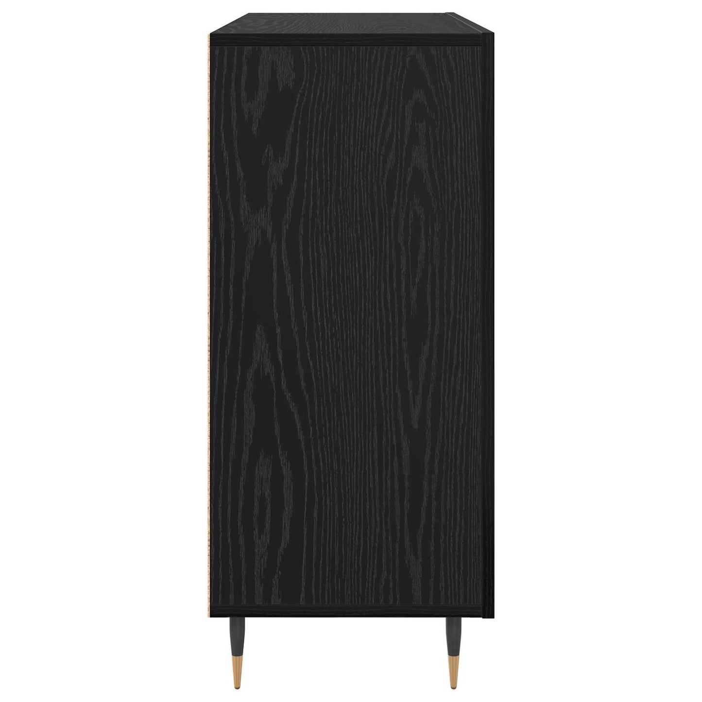 Serviesskap Svart Eik 90 x 34 x 80 cm Konstruert tre