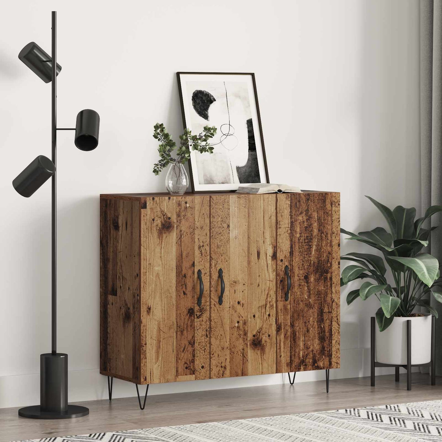 Serviesskap Gammelt tre 90 x 32,5 x 80 cm Konstruert tre
