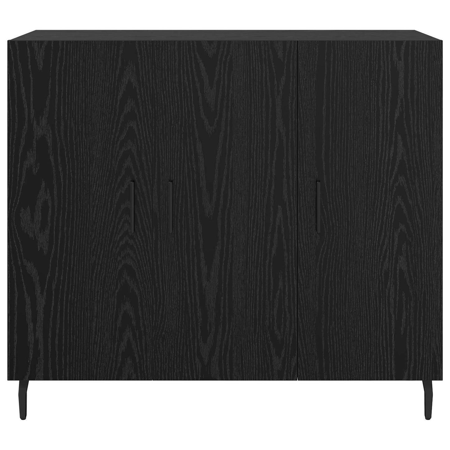Serviesskap Svart Eik 90 x 34 x 80 cm Konstruert tre