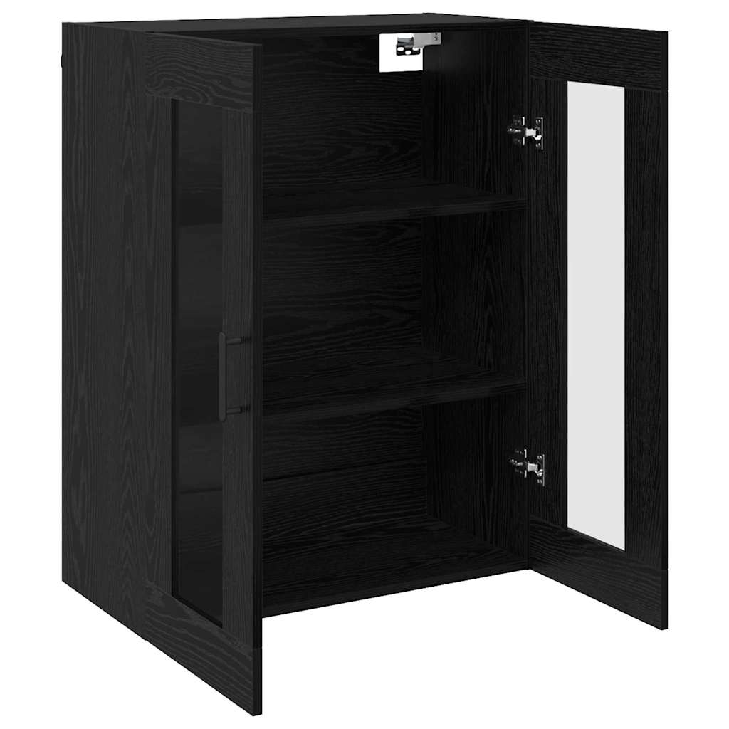 Serviesskap Svart Eik 69,5 x 34 x 90 cm Konstruert tre