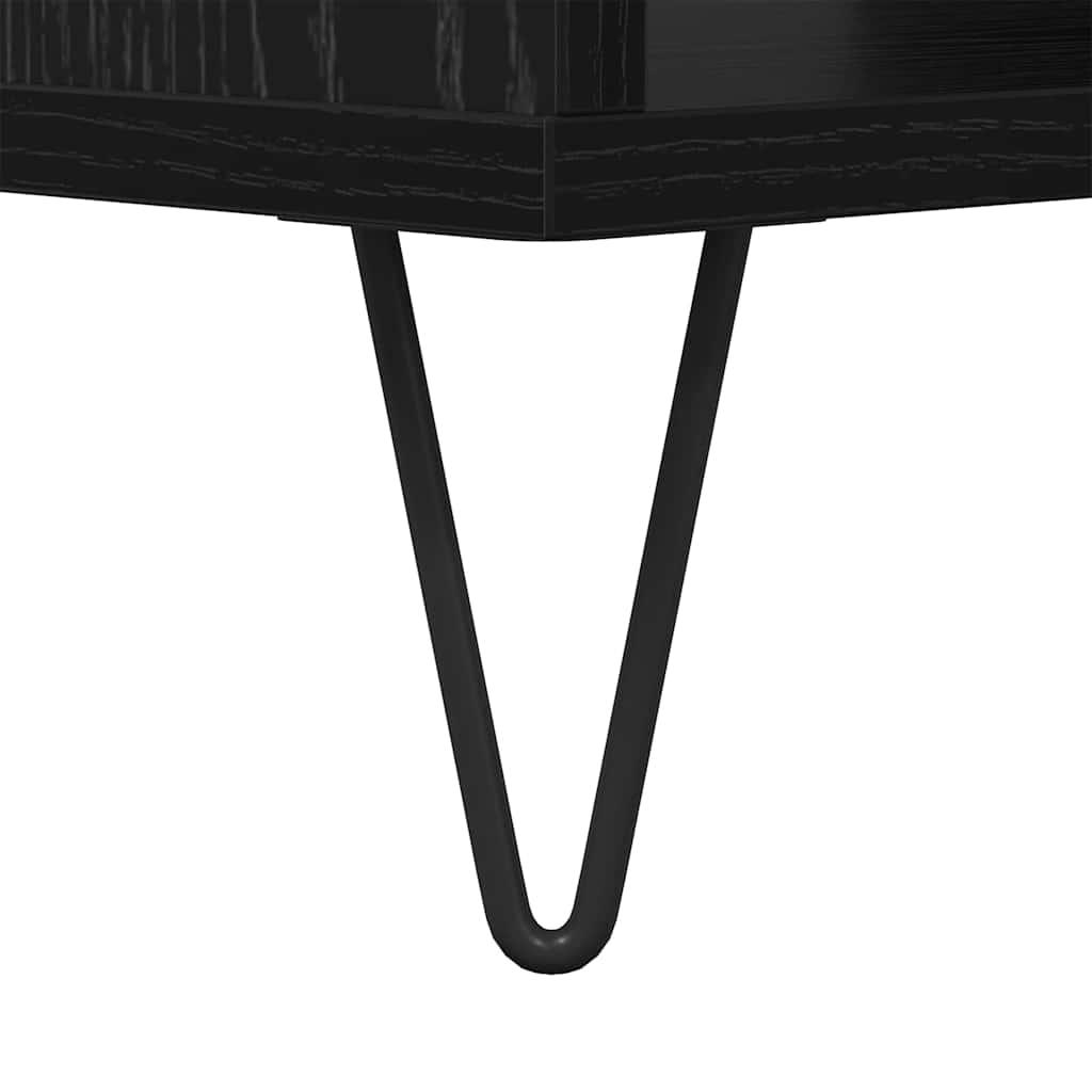 Kaffebord Svart eik 60 x 50 x 40 cm Konstruert tre