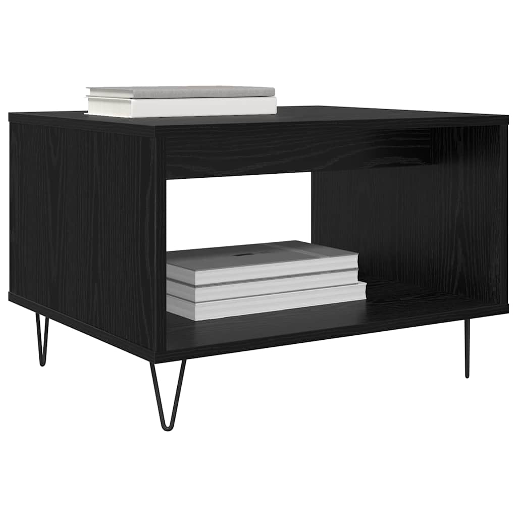 Kaffebord Svart eik 60 x 50 x 40 cm Konstruert tre
