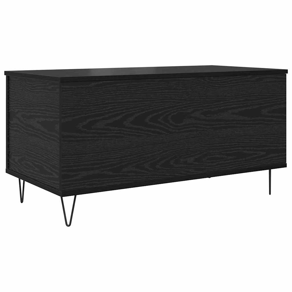 Kaffebord Svart eik 90 x 44.5 x 45 cm Konstruert tre