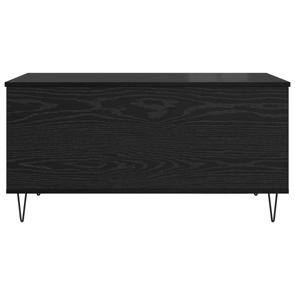 Kaffebord Svart eik 90 x 44.5 x 45 cm Konstruert tre