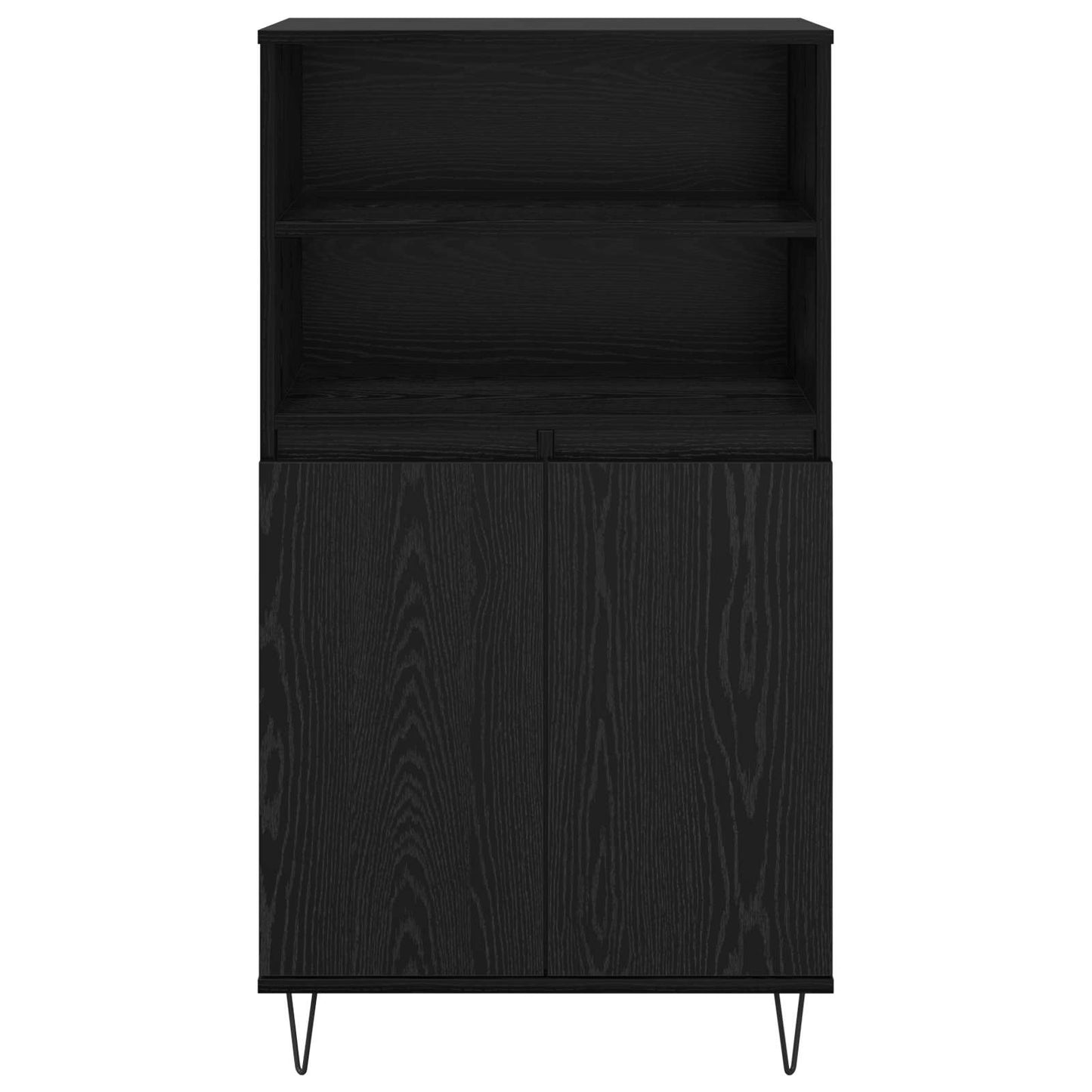 Høyskap Svart 60 x 36 x 110 cm Konstruert tre