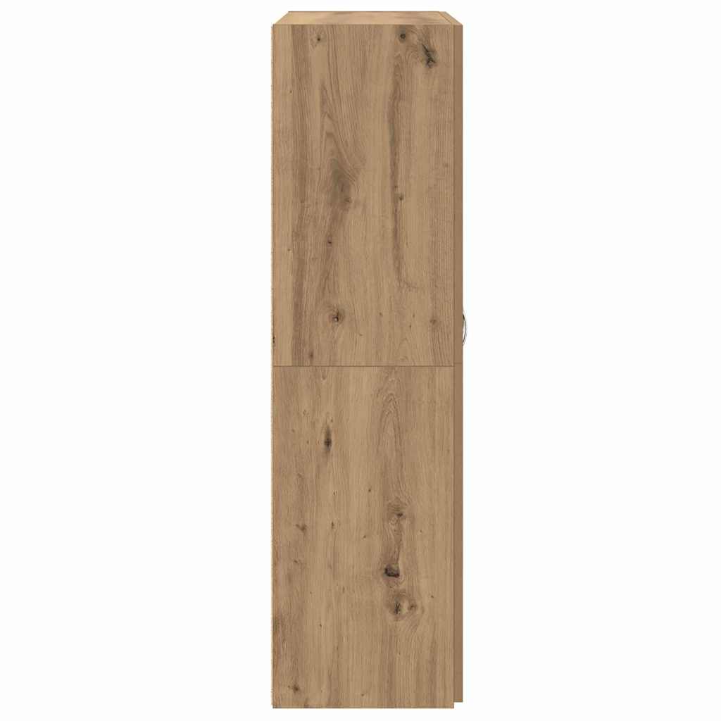 Kontorskap med dør Gammelt tre 60 x 32 x 115 cm Konstruert tre vidaXL