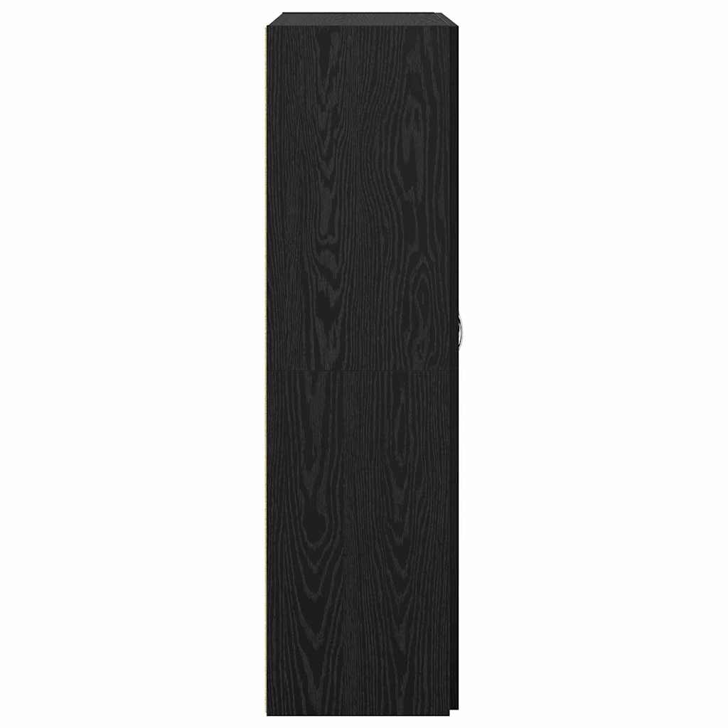 Kontorskap Svart eik 60 x 32 x 115 cm Konstruert tre