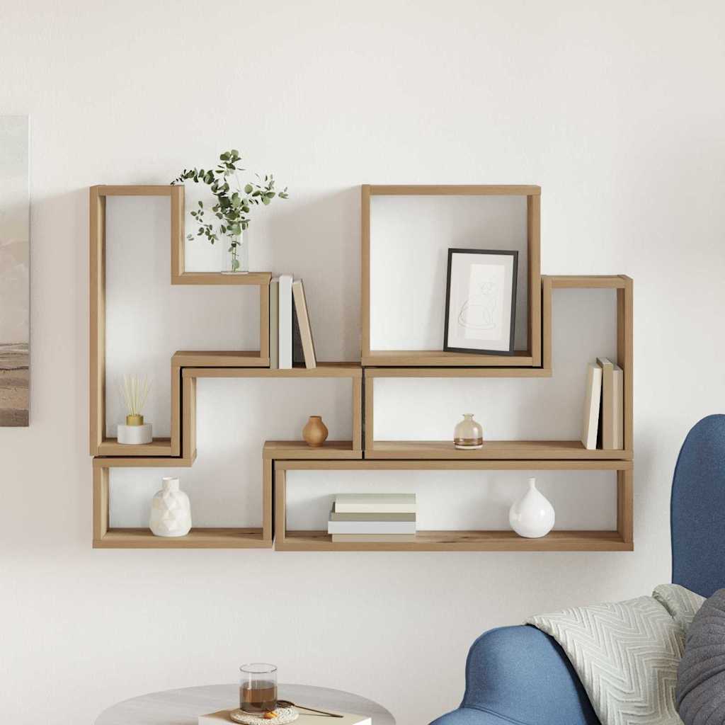 Vegghylle Veggmontert Artisan Eik 96 x 12 x 64 cm