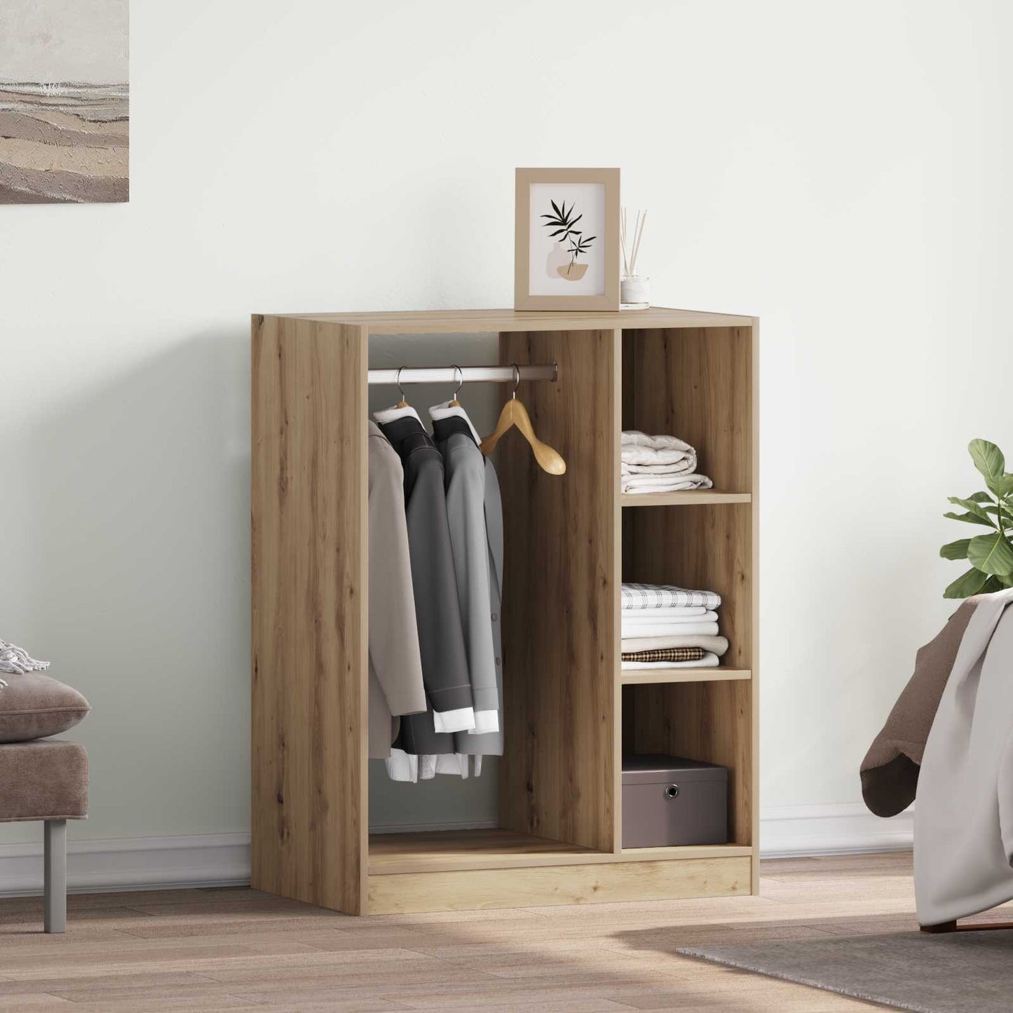 Garderobeskap Artisan Eik 77 x 48 x 102 cm