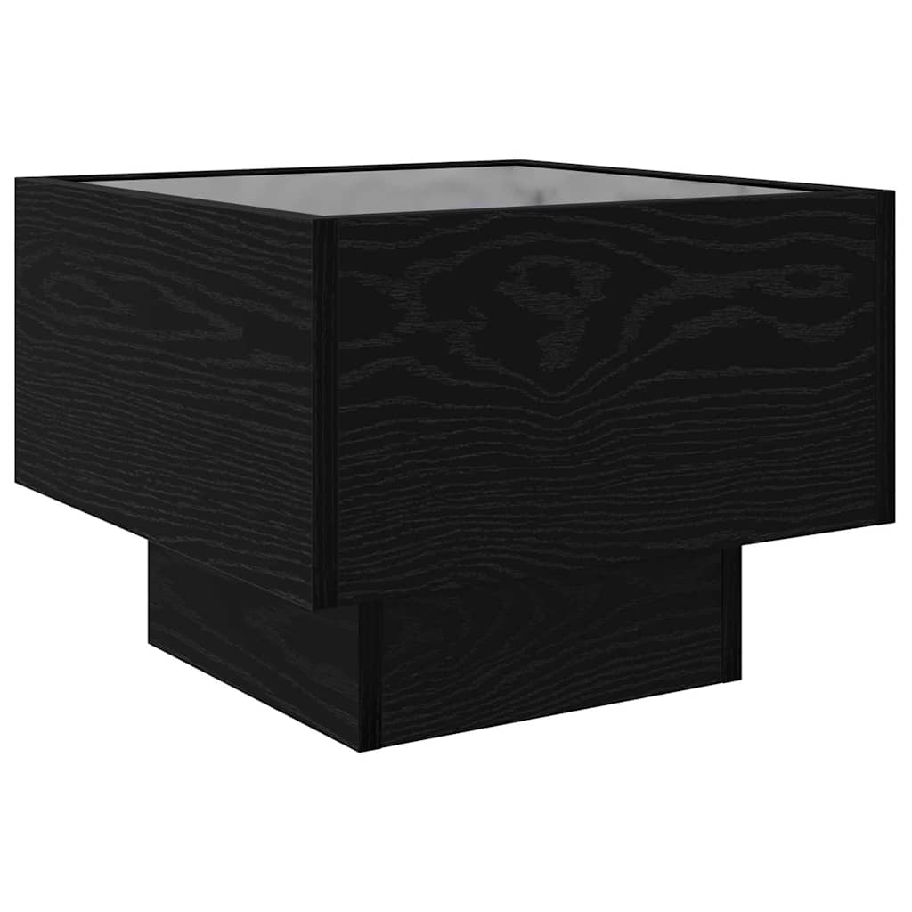Kaffebord Svart eik 40 x 40 x 30 cm Konstruert tre