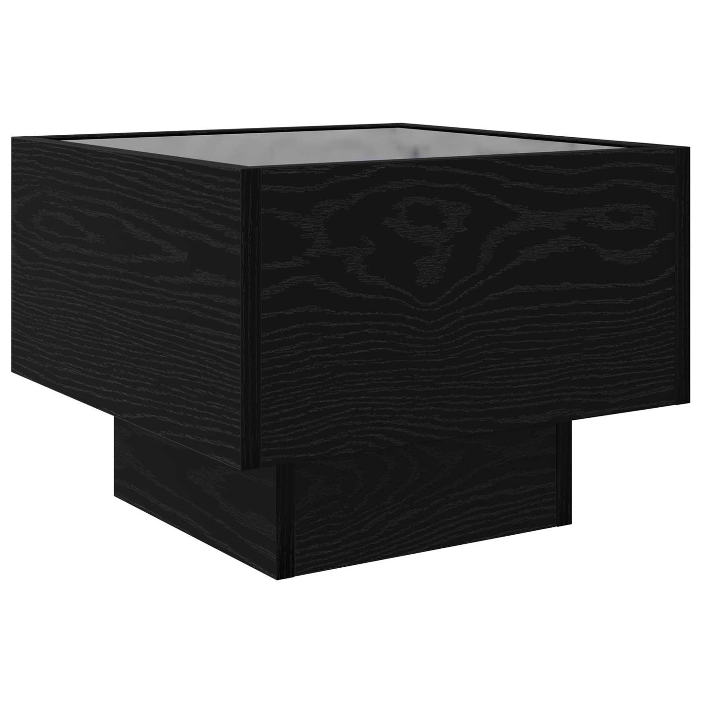 Kaffebord Svart eik 40 x 40 x 30 cm Konstruert tre