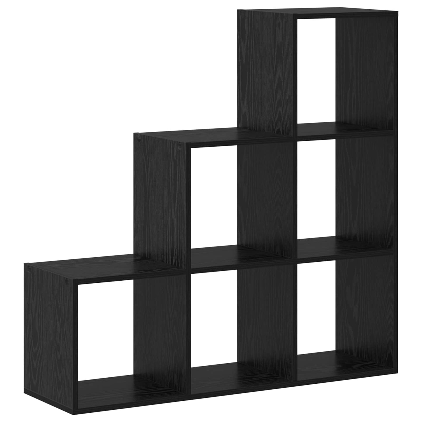 Romdeler Bokhylle Svart Eik 99 x 29 x 99 cm Konstruert tre
