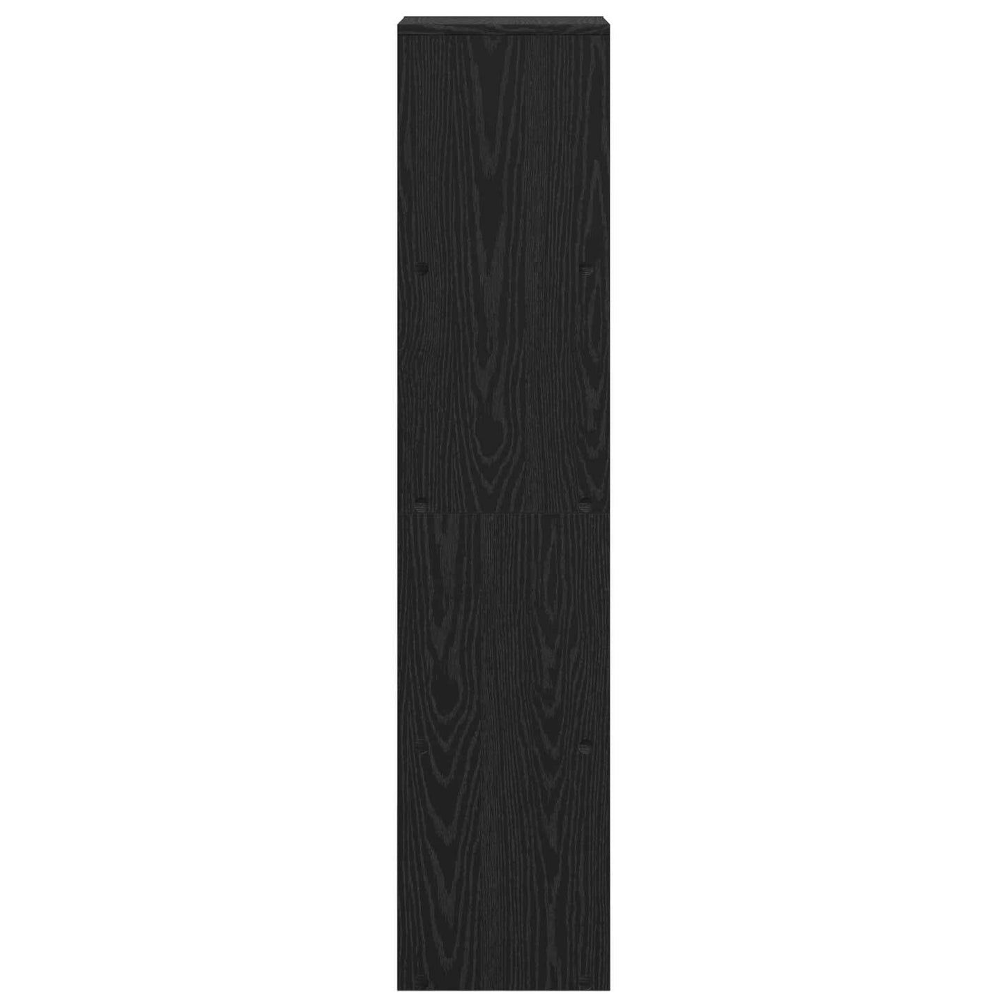 Romdeler Bokhylle Svart Eik 131,5 x 29 x 131,5 cm