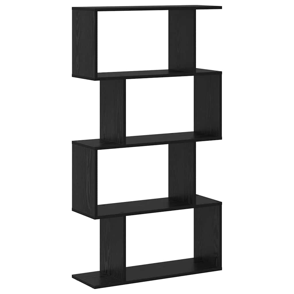 Bokskap Svart Eik 70 x 24 x 129 cm Konstruert tre