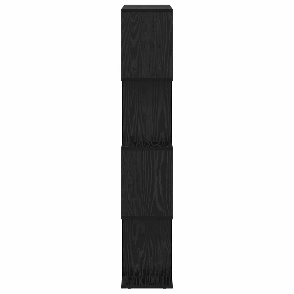 Bokskap Svart Eik 70 x 24 x 129 cm Konstruert tre