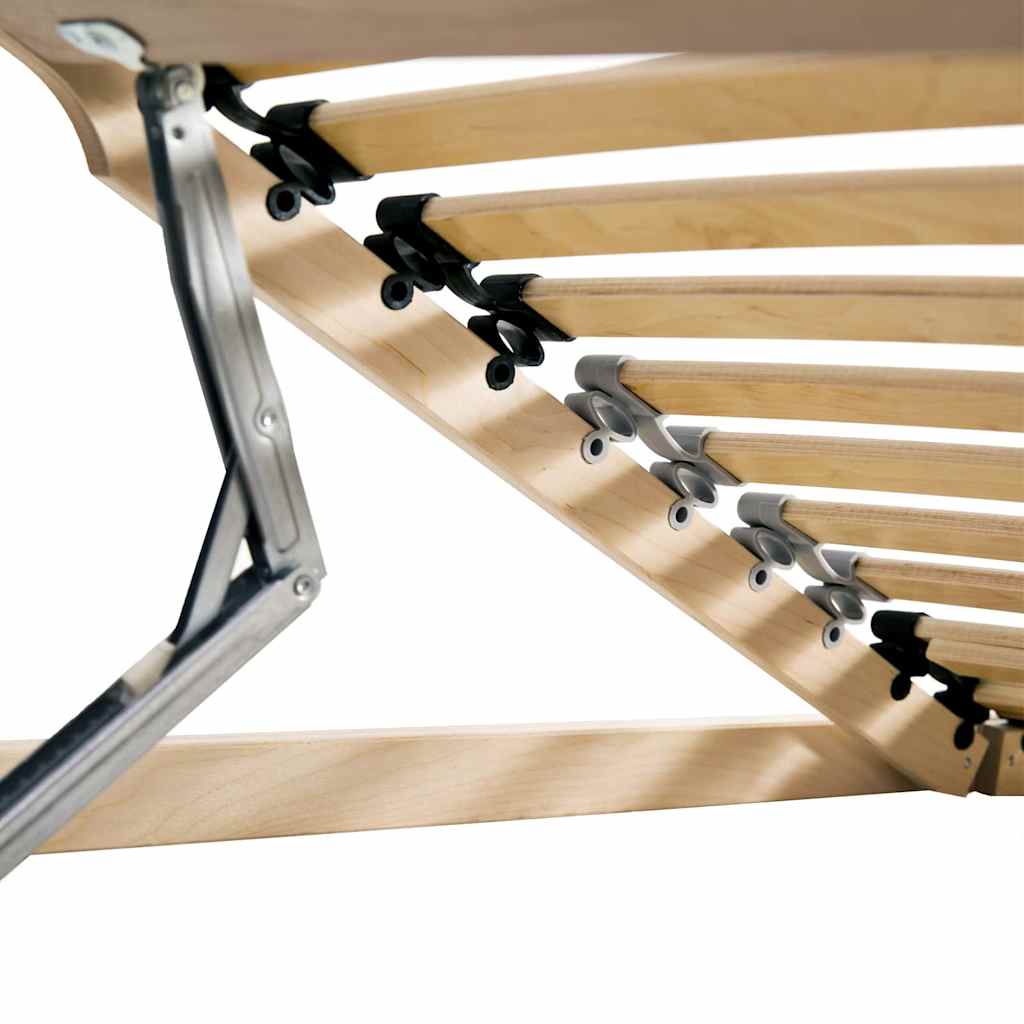 Lamelbunn Brun 90 x 190 cm Massiv bøketre