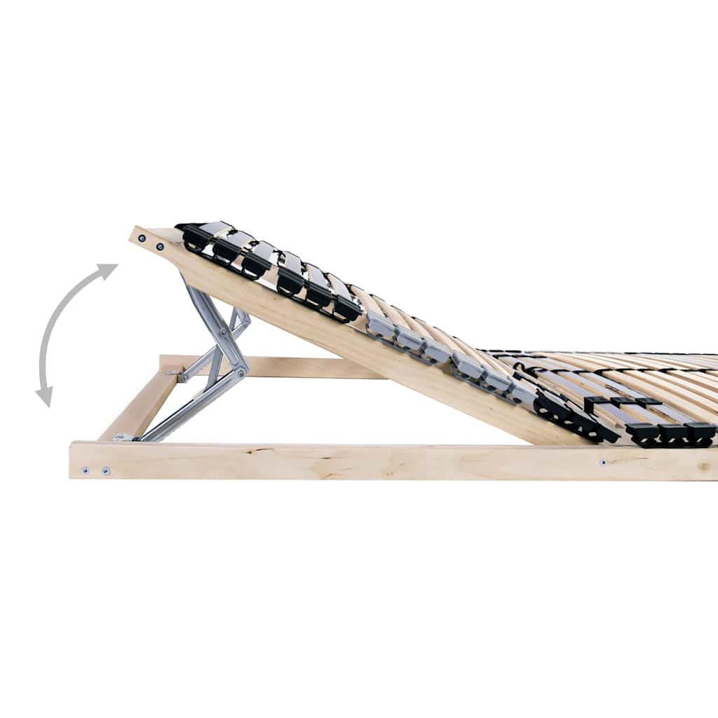 Lamelbunn Brun 90 x 190 cm Massiv bøketre