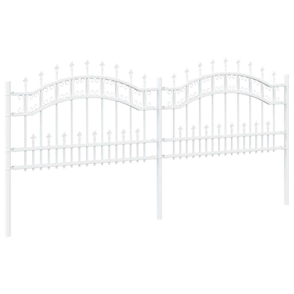 Hage Hegning KAMPEN 240 x 118 cm Mesh Pulverlakkert stål Hvit