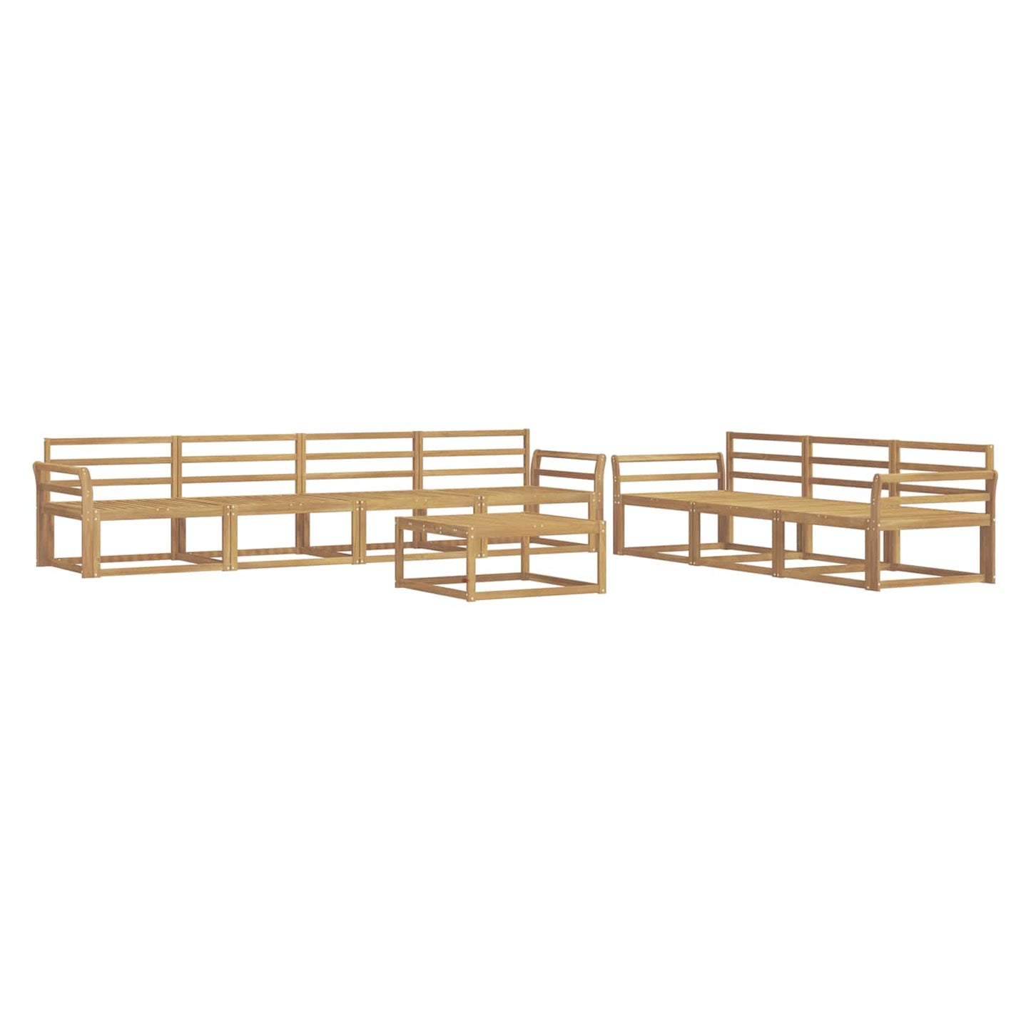 Utendørs sofa-sett 8 pcs Hvit