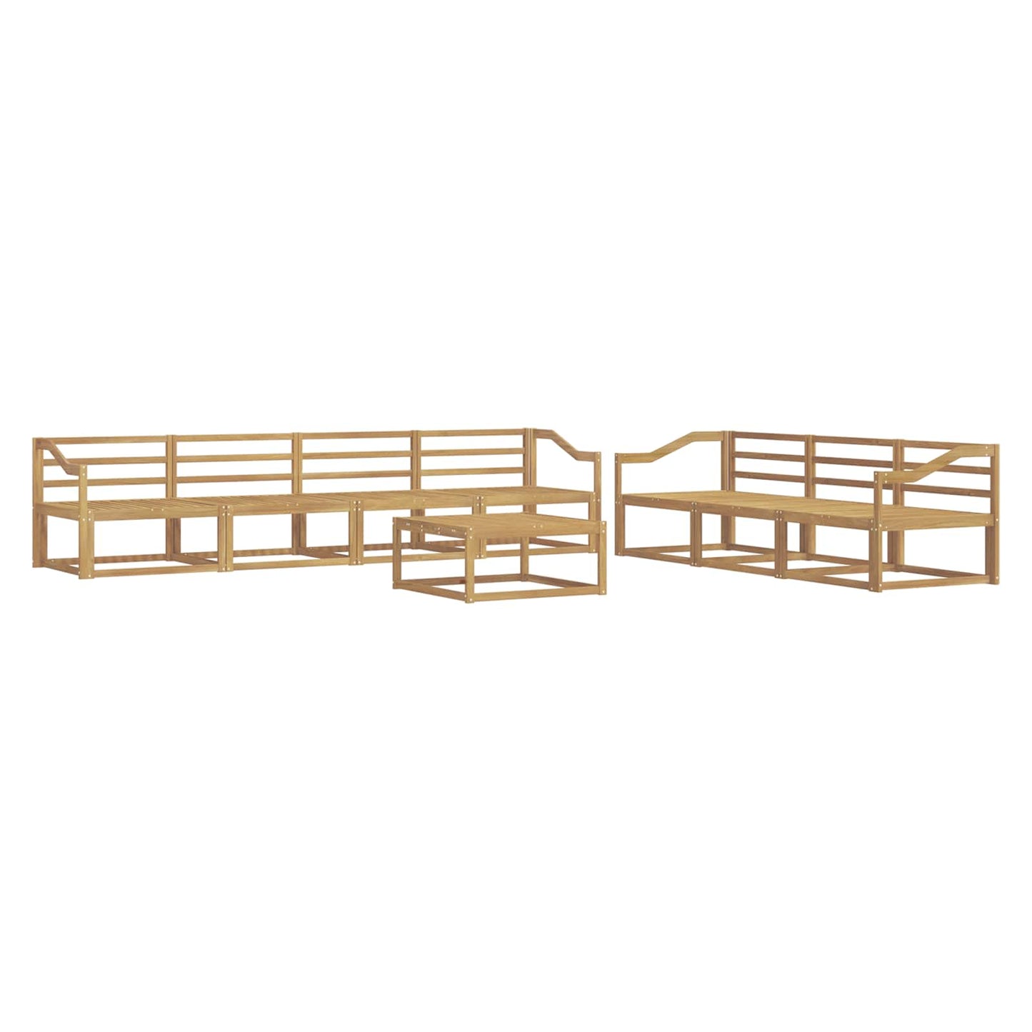 Utendørs sofa-sett 8 pcs Hvit