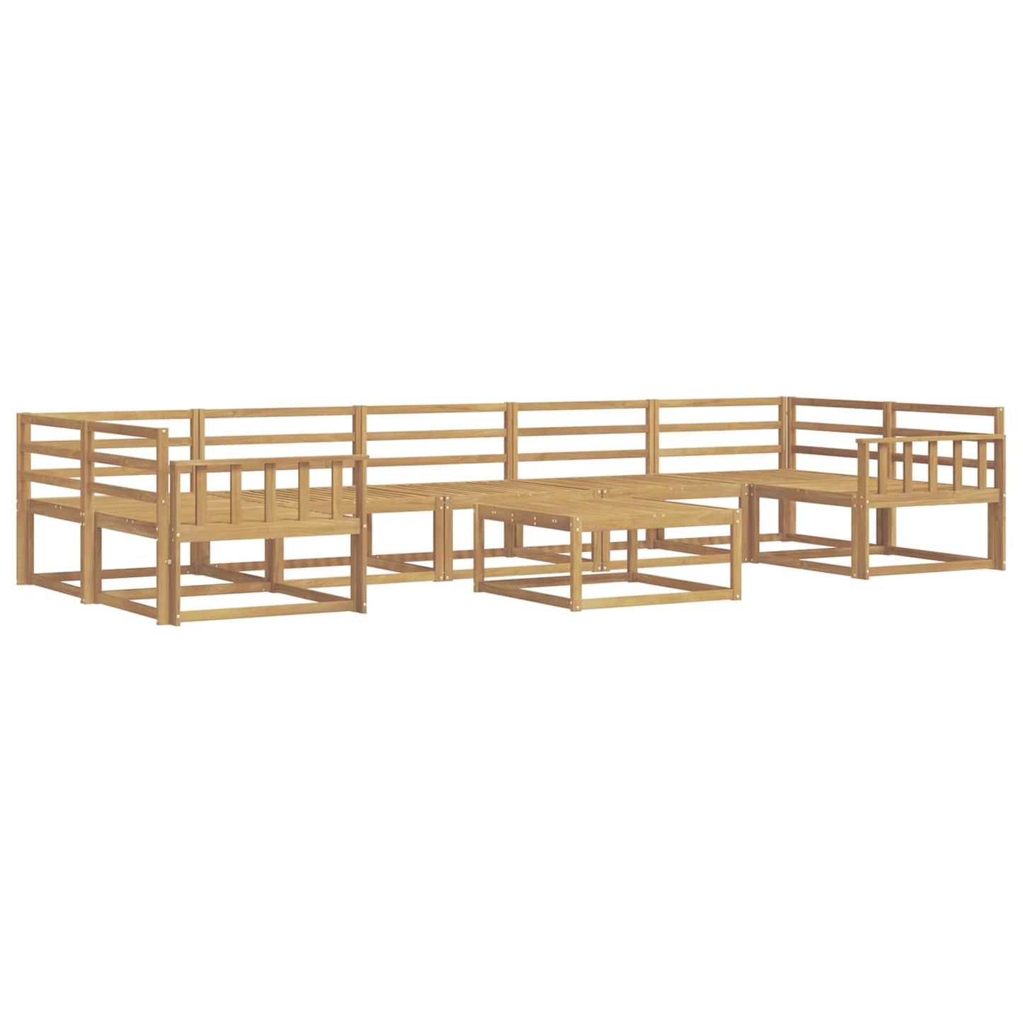 Utendørs sofa-sett 8 pcs Hvit