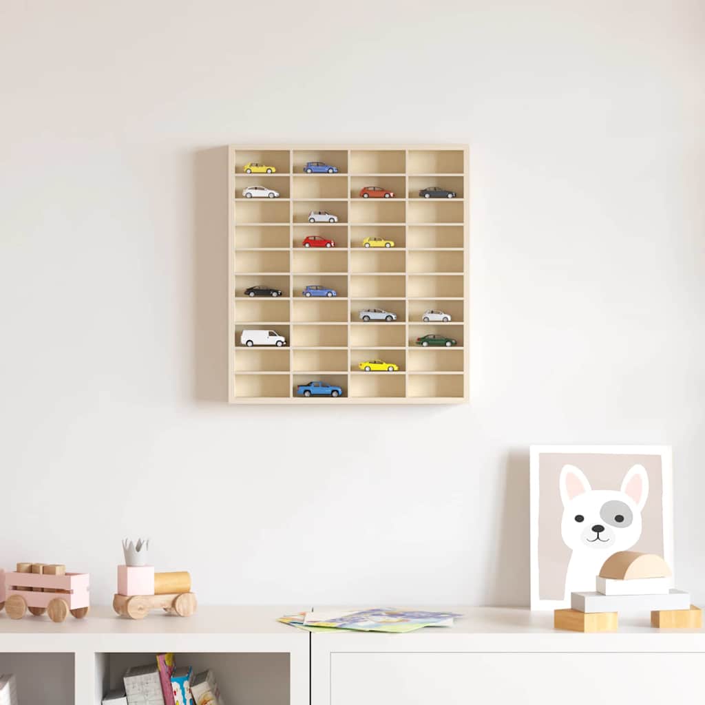 Veggdokumentdisplay Veggmontert Beige 40 x 4,5 x 43 cm
