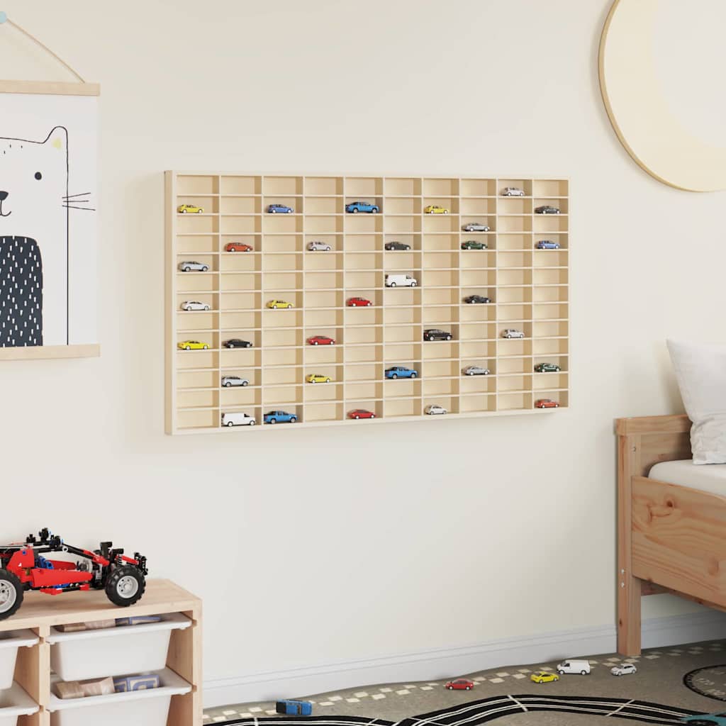 Veggdokumentdisplay Beige 98 x 4,5 x 55 cm Konstruert tre