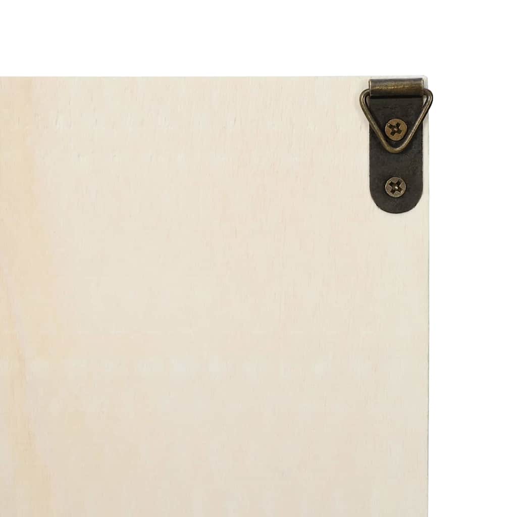 Veggdokumentdisplay Beige 21 x 4,5 x 59 cm Konstruert tre