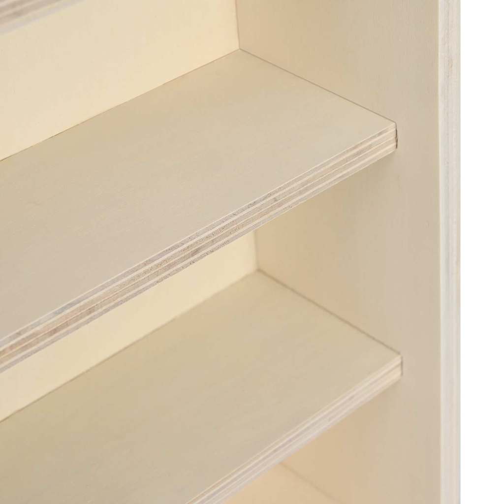 Veggdokumentdisplay Beige 40 x 8,5 x 37 cm Konstruert tre