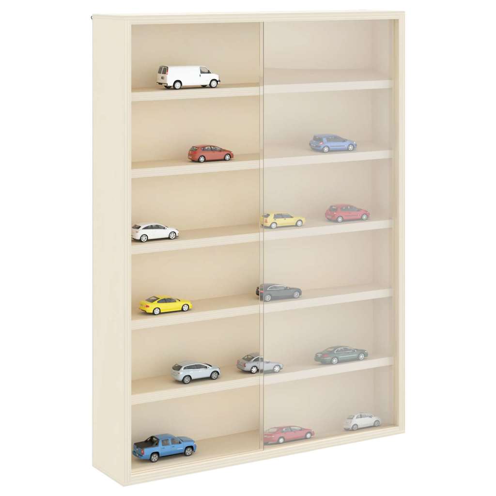 Veggdokumentdisplay med hylle Beige 40 x 8,5 x 54 cm Kryssfinér