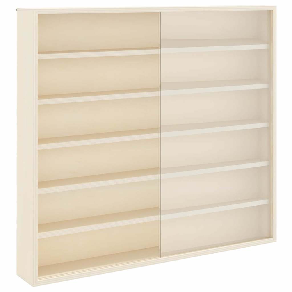 Veggdokumentdisplay med hylle Beige 60 x 8,5 x 54 cm Kryssfinér