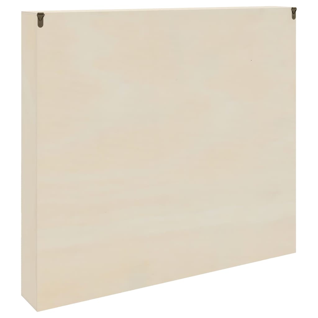 Veggdokumentdisplay med hylle Beige 60 x 8,5 x 54 cm Kryssfinér