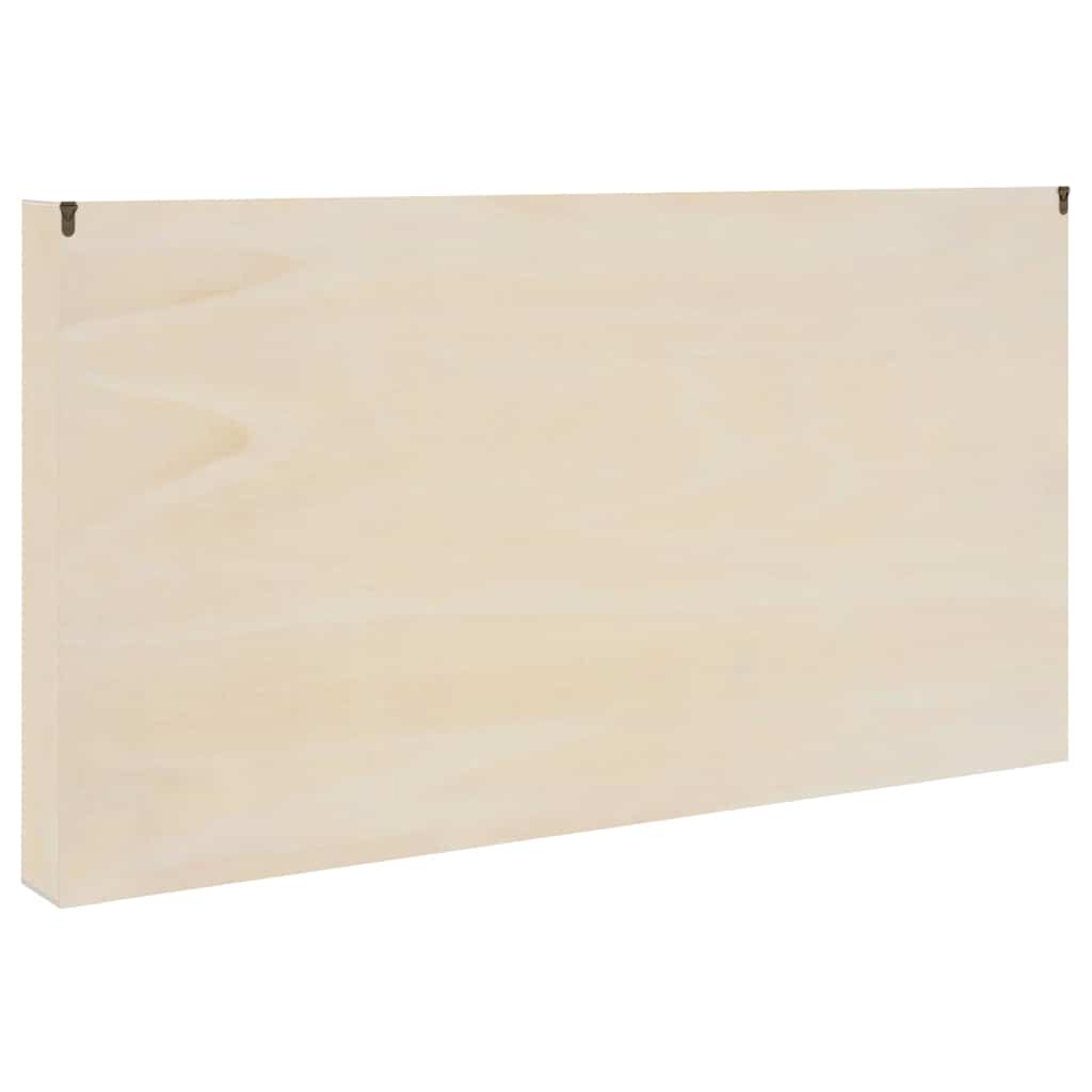 Veggdokumentdisplay med dør Beige 100 x 8,5 x 54 cm Kryssfinér