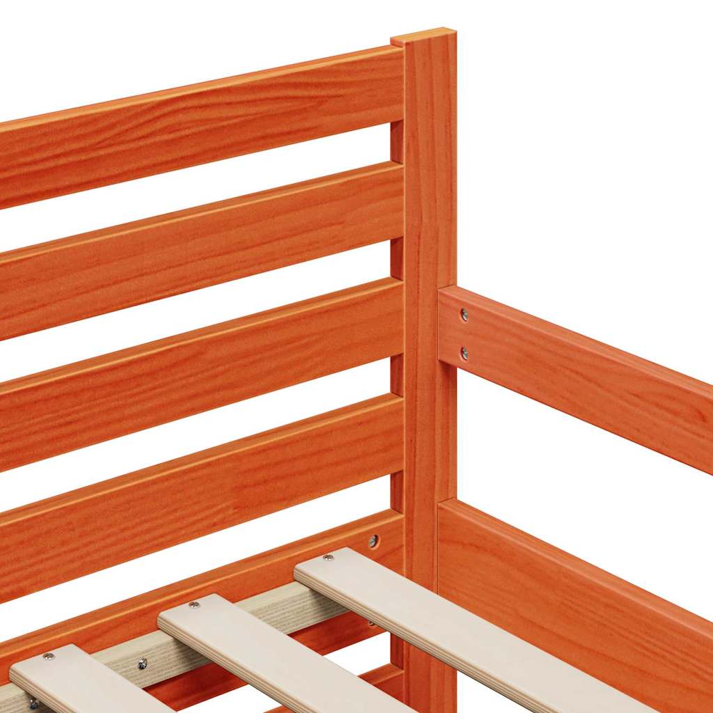 Sengestamme Vokset Brun 80 x 200 cm Konstruert tre