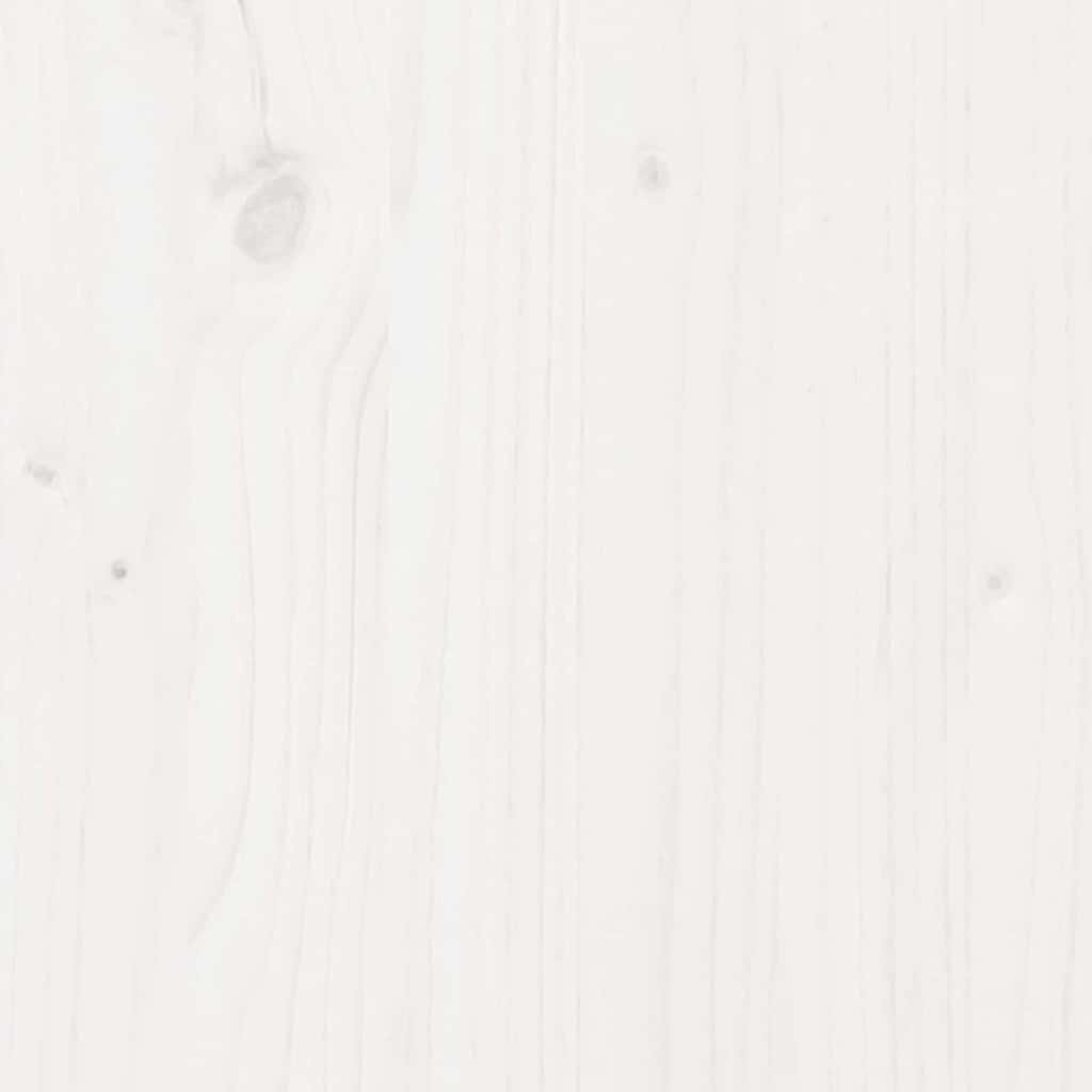 Sengestamme med hodegjerde Hvit 90 x 200 cm Konstruert tre