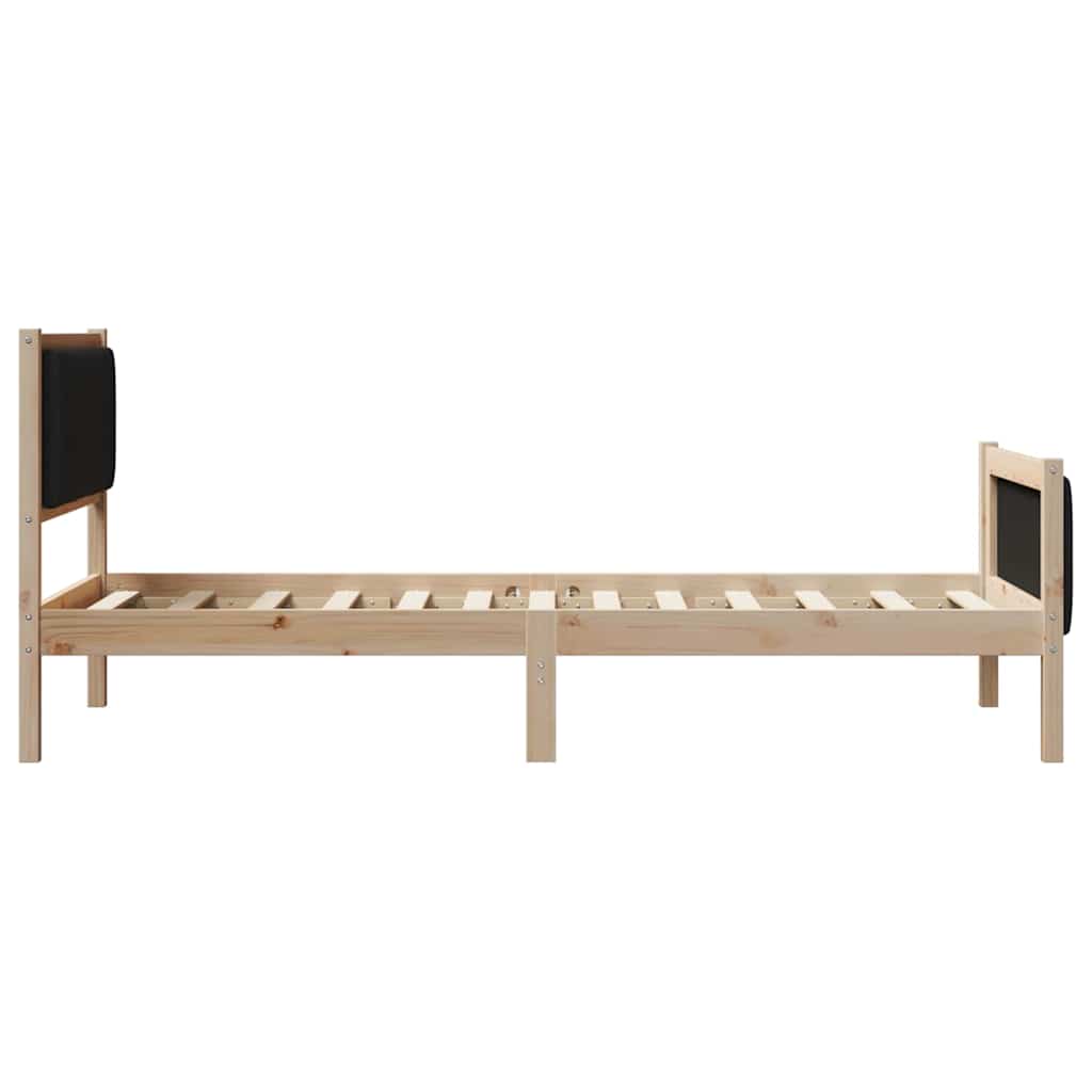 Sengestamme Brunt og svart 90 x 200 cm Heltre furu