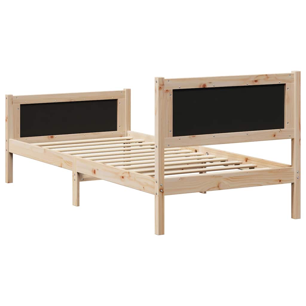 Sengestamme Brun og taupe 90 x 200 cm Heltre furu