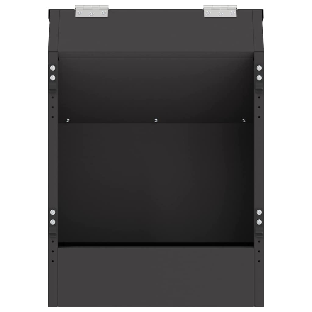 Kaninfôrer Svart 64.5 x 25.5 x 45.5 cm Kaldvalsget Stål