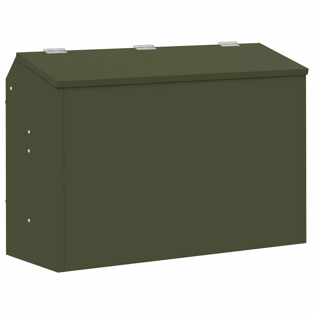 Kaninfôrer Olivengrønn 64.5 x 25.5 x 45.5 cm Kaldvalsget Stål