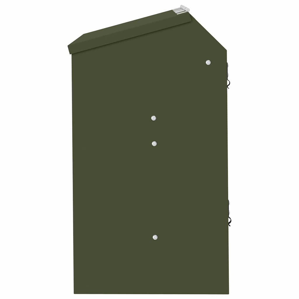 Kaninfôrer Olivengrønn 64.5 x 25.5 x 45.5 cm Kaldvalsget Stål