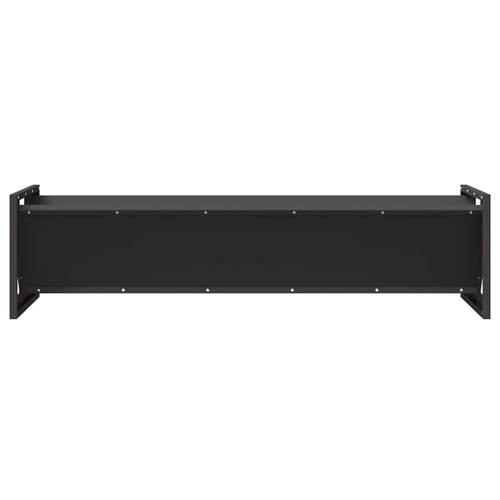 Fôringsgrøft for husdyr Svart 108 x 50 x 28 cm Kaldvalsget Stål