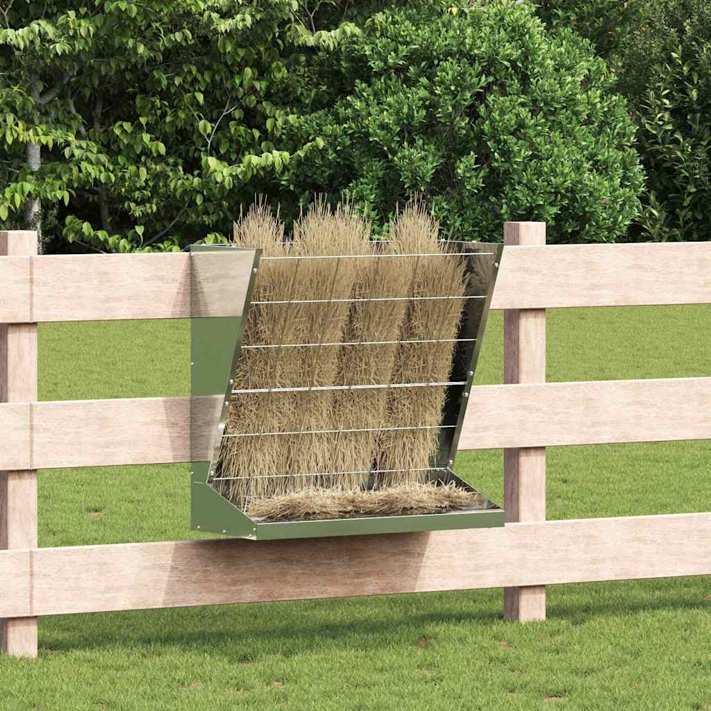 Høyfôringsapparat sølv 71 x 33 x 70 cm Galvanisert Stål