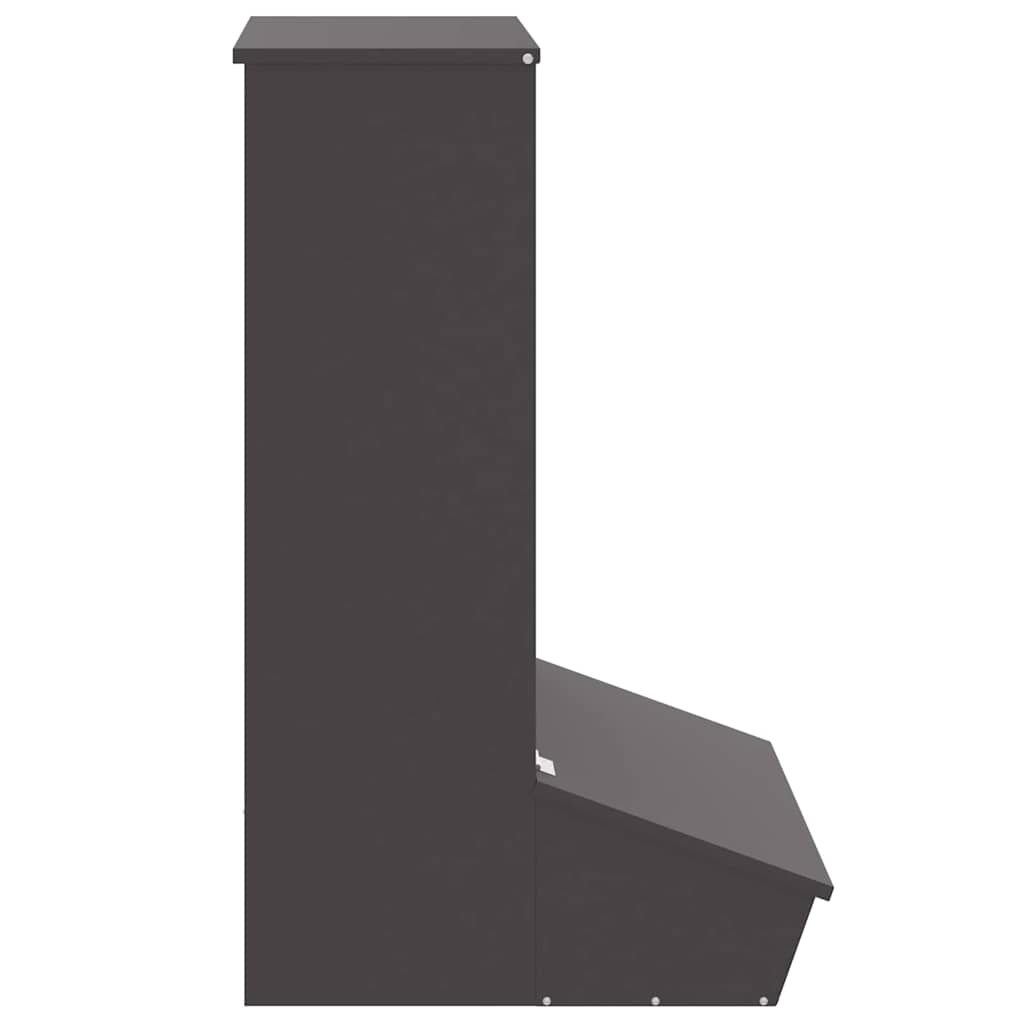 Fôringsautomat for Svin Svart 55 x 51 x 91,5 cm