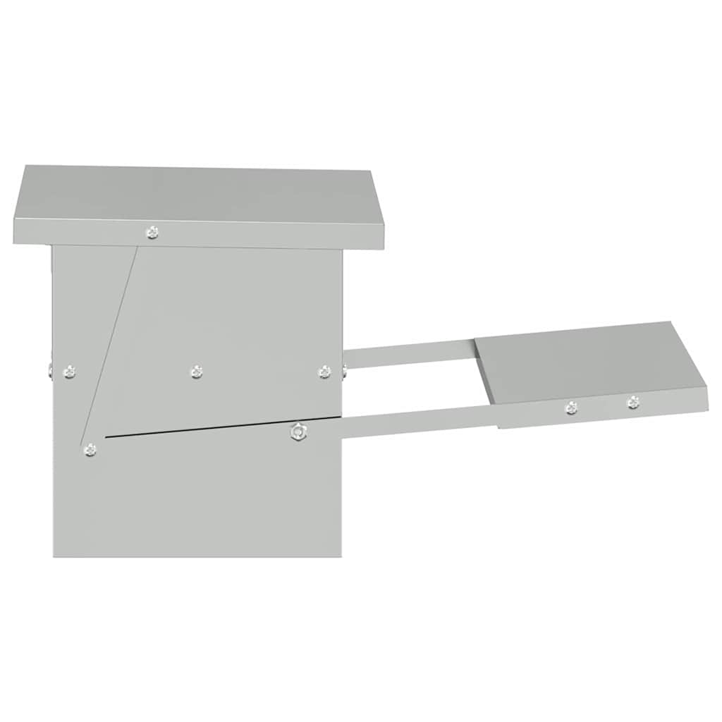 Kylling Trampefrø sølv 48,5 x 39,5 x 19 cm Galvanisert Stål