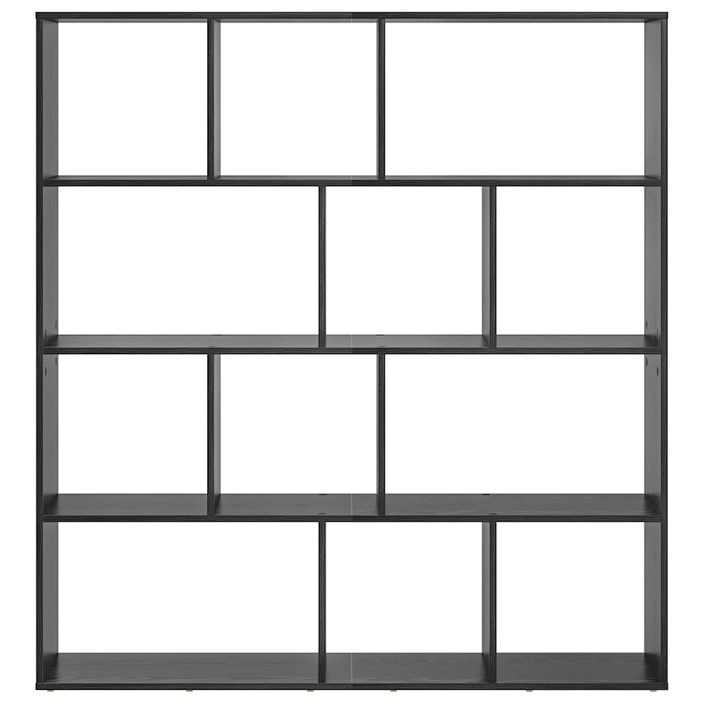 Bokskap Svart Eik 132 x 29 x 141,5 cm Konstruert tre