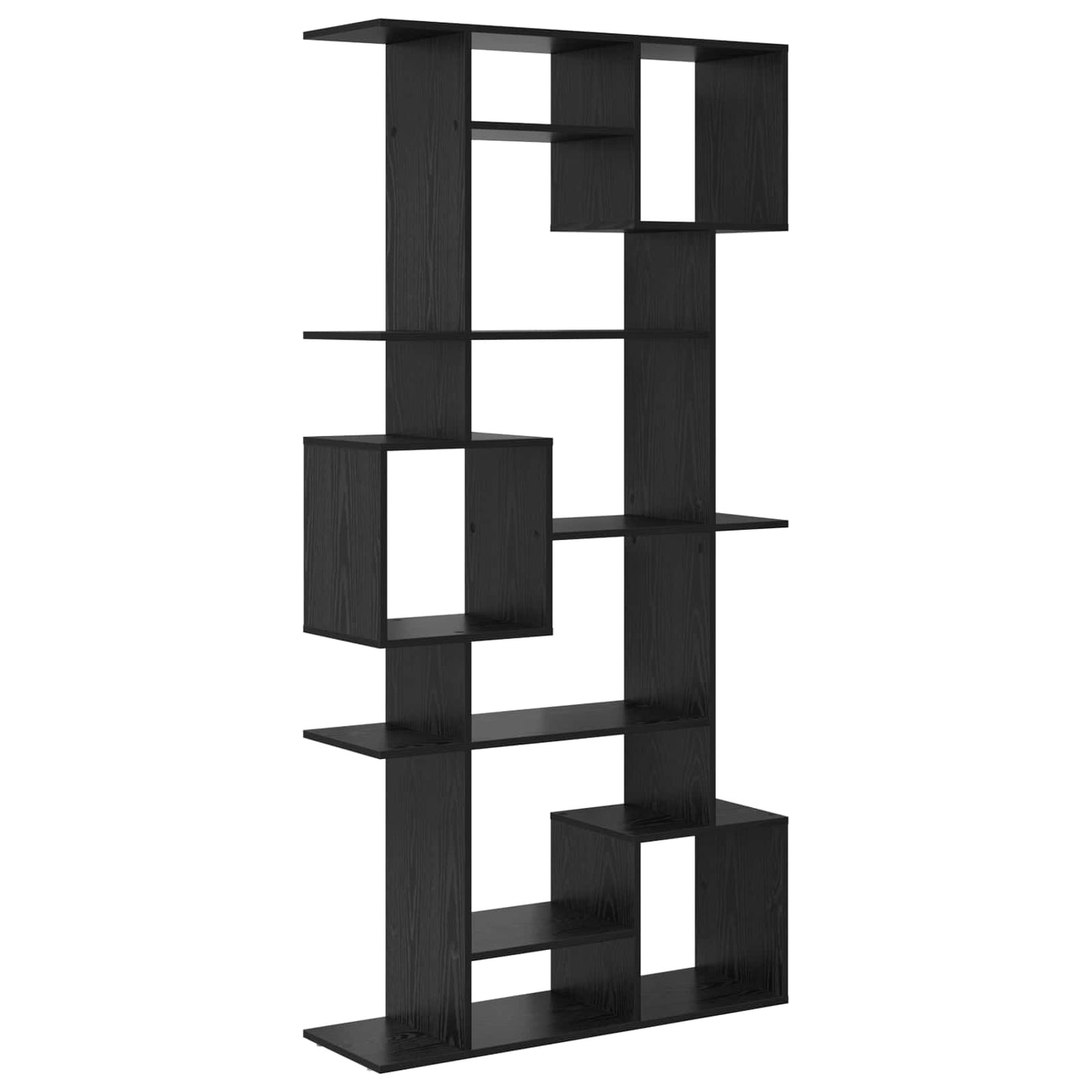 Bokskap Svart Eik 92 x 29 x 188 cm Konstruert tre
