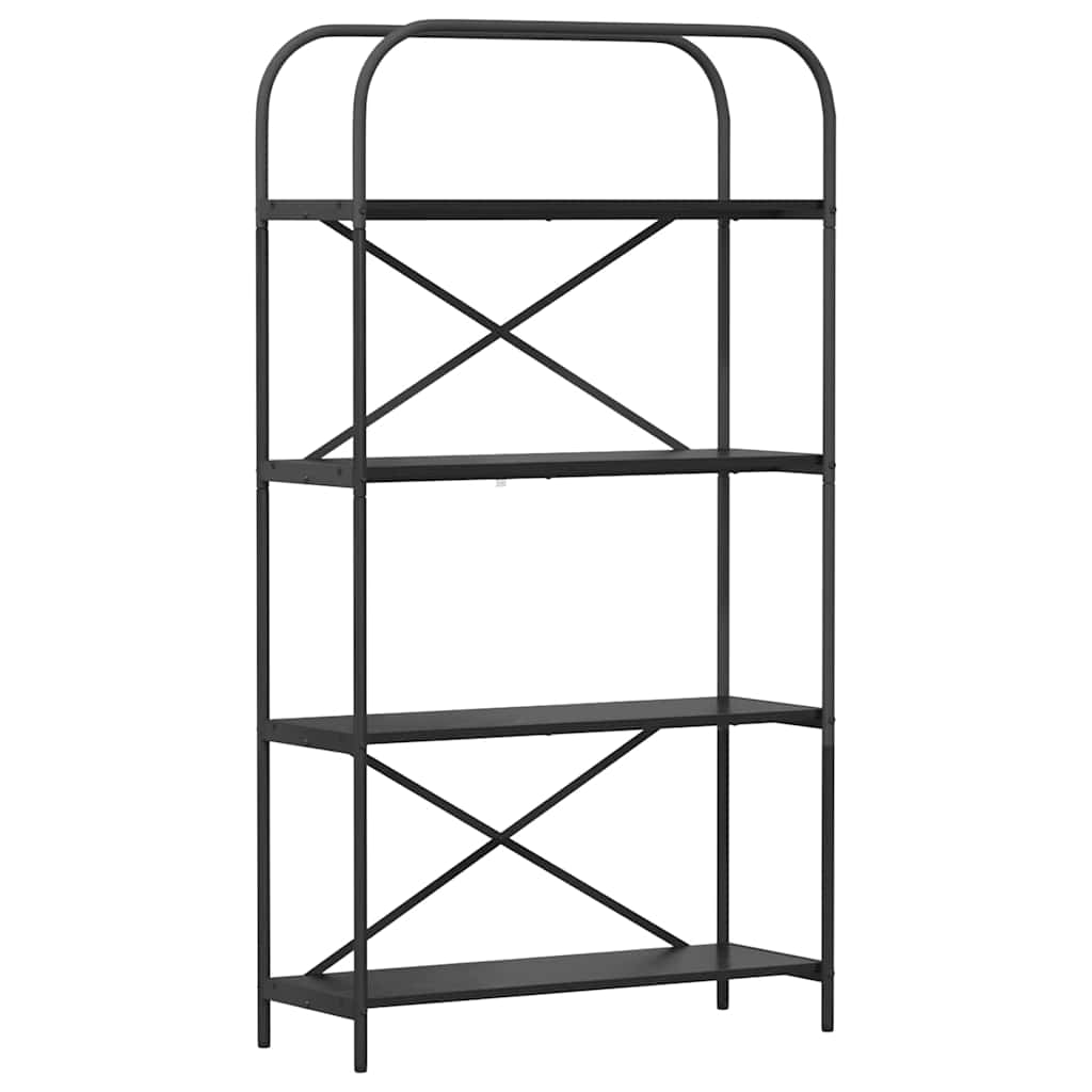Bokhylle Svart Eik 80 x 30 x 146 cm Konstruert tre