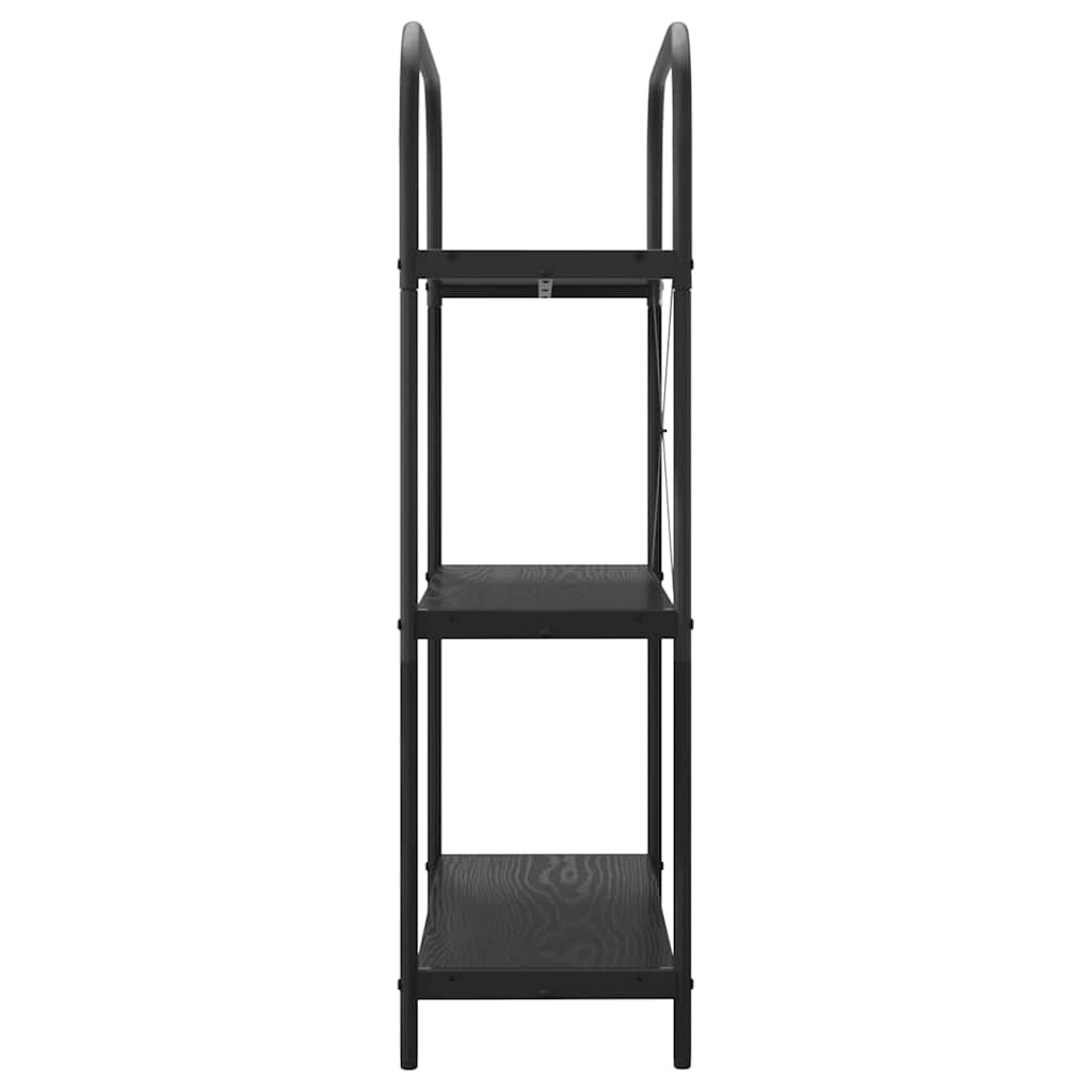 Bokhylle Svart Eik 80 x 30 x 109 cm Konstruert tre